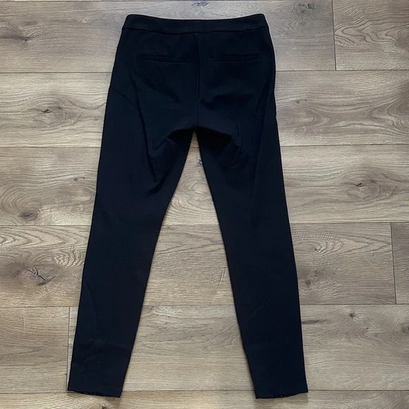 White House Black Market Jaquard Black Gold Ponte Skinny Pants Size 0 - Picture 14 of 14